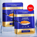 5/10pcs SADOER Caviar Hyaluronic Acid Moisturizing Facial Masks Brightening Firming Hydrating Face Mask Skin Care Products