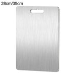 NEW Titanium Cutting Boards For Kitchen Steel Cutting Board 304 Steel Double-Sided Food Grade Cutting