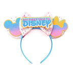 Mouse Ears Headband Cartoon Sequin Bows Headband Birthday Party Christmas Halloween Princess Cosplay Costume For Women Adult