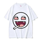 Epic Face Domo Kun Funny Meme T Shirts Men Women Summer O-Neck Fashion High Quality T-Shirt Casual 100% Cotton Oversized Tshirt