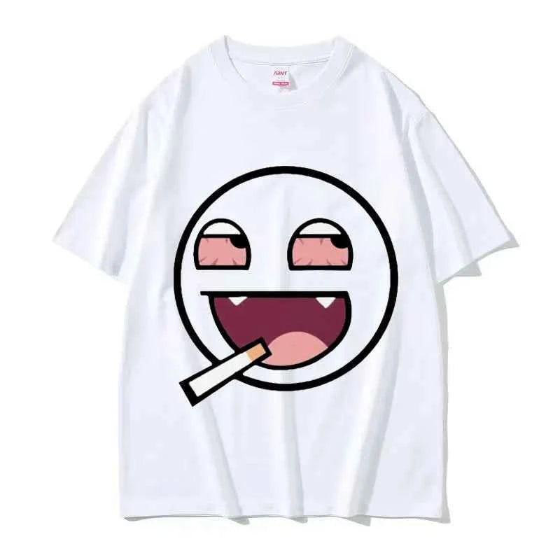 Epic Face Domo Kun Funny Meme T Shirts Men Women Summer O-Neck Fashion High Quality T-Shirt Casual 100% Cotton Oversized Tshirt