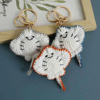 Cute Crochet Stingray Keychain Marine Fish Bag Charm