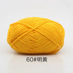 40-50g/Set 4ply Milk Cotton(80%) Knitting Yarn Needlework Dyed Lanas For Crochet Craft Sweater Hat Dolls At Low Price