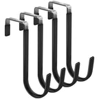 Door Hangers Hooks with Rubber Organizer Hooks for Living Room, Bathroom, Bedroom, Kitchen Hanging Clothes, Towels, Hats, Coats