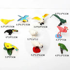 Simulation Mini  Farm Poultry Puppy Crocodile Pegasus Monkey Bird Wildlife Figurine Animal Model Sets Education Kid Toys