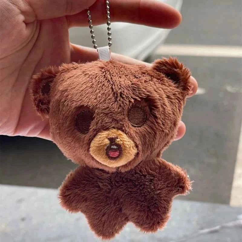 1pc Kpop Cartoon Cheetah Lee Doyoung Mark Same Plush Keyrings Q Styles Mini Gomdo Lee Taeyong Keychains Key Rings Bag Pendants