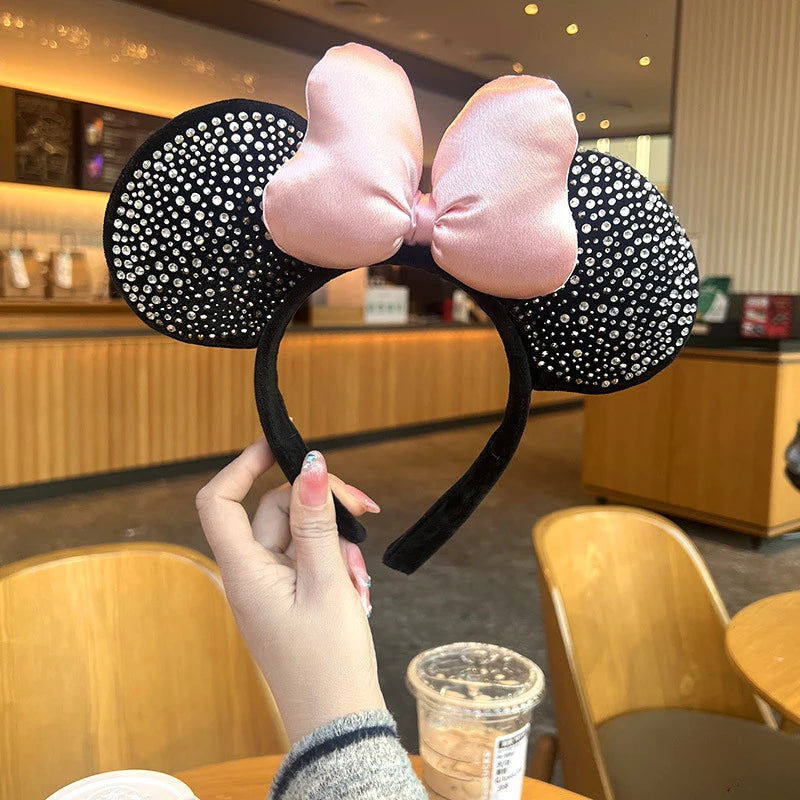 Cartoon Minnie Mouse Ear Headband New Holiday Party Christmas Snowman Headdress Cosplay for Adults Kids Hair Accessories