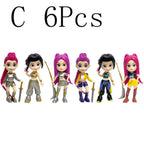 HOT Anime Kpops Demon Hunters Figure Rumi Zoe Mira anime polyvinyl chloride character collection desktop trinkets Childrens gift