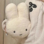 Kawaii Miffy Cute Plush Pillow Cartoon Rabbit Add Cotton High Quality Household Bedroom Simple Sofa Cushion Girl Festival Gift