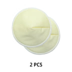2pcs Organic Bamboo Viscose Nursing Breast Pads Washable Breastfeeding Pads Reusable Breast Pads for Breastfeeding Nursing Pads