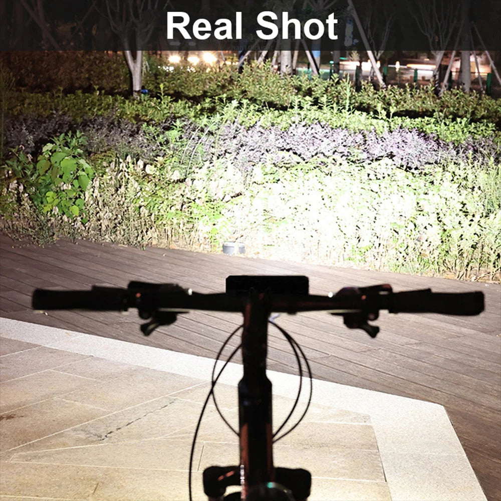 Fivemi 5Led MTB Bicycle Lights 10000MAH Rechargeable Bike Light Flashlight Outdoor Cycling Bike Accessories for Electric Scooter