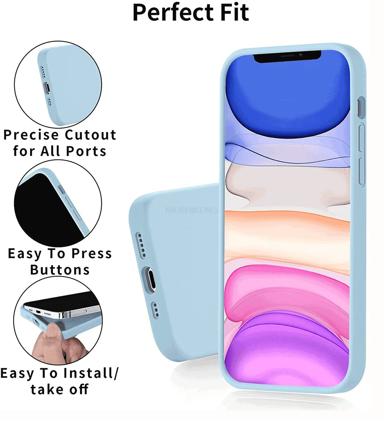 Liquid Silicone Case For iPhone 16 & 17