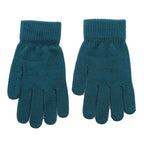 Women Gloves Knitted Solid Autumn Winter Hand Warmer Thicken Lining Skiing Short Wrist Female Full Fingered Mittens