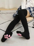Women's High Socks Harajuku Stockings Underwear 3D Cat Claw Stockings Thigh High Socks Sexy Compression Stockings
