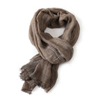 Cotton Linen Striped Men Scarves Autumn Winter Warm Neckerchief Pashmina Male Accessories Short Tassel Bufanda Shawl