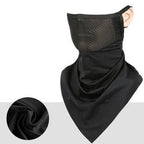 Summer Men Mask Full Face Bicycle Neckerchief Cycling Bandana UV Protection Mask Breathable Ice Silk Outdoor Hanging Ear Scarf
