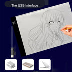 LED Drawing Copy Pad 3-Level Dimmable Light Tracing Board for Kids