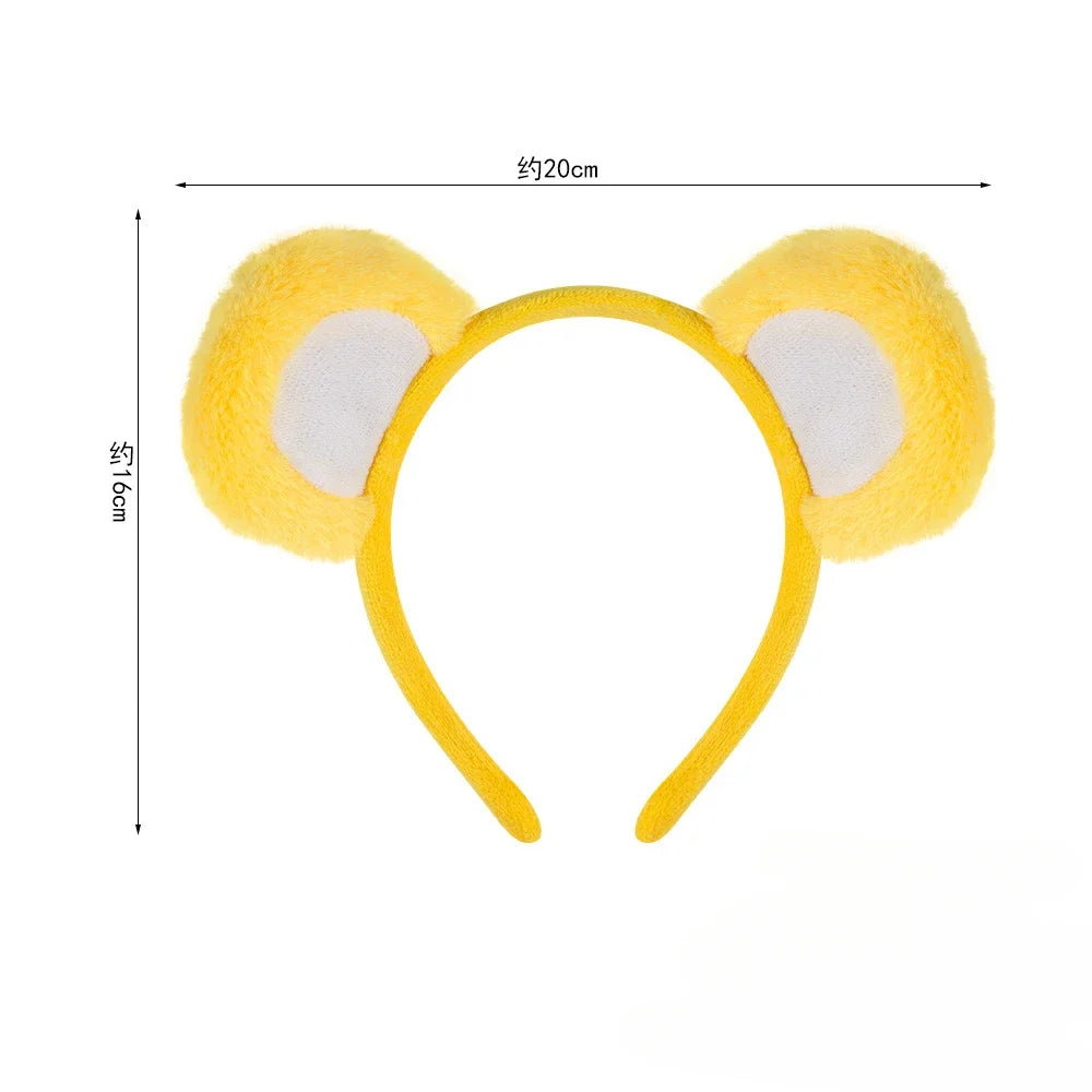 Cute Bear Ears Headband Halloween HairBand Animal Costume Children Adult Party Accessories for Halloween Cosplay