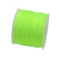 50Yds 0.8mm Crafts Nylon Cord For Jewelry Making Beading Braided Nylon Satin String for Bracelets Rattail Trim Chinese Knot
