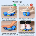 Magic UFO Flying Flat Disc Ball Toy with LED Light Outdoor Garden Sport Deformable Stress Relief Vent Ball for Kids Boys Girls