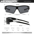 UV400 Wrap Around Sports Sunglasses for Men & Women