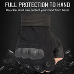 1Pair Tactical Fingerless Gloves for Men - Ideal for Outdoor Sports, Shooting, Hunting, Airsoft, and Cycling