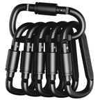 2-6PCS Carabiner Set For Key Camping Survival EDC Outdoor Keychain Clip  Alloy Aluminum Tactical Caribiner Hook Karabiners