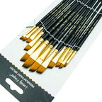 12/24/48pcs Paint Brushes Set Professional Paint Brush Round Pointed Tip Nylon Acrylic Brush For Acrylic Watercolor Oil Painting