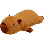 Kawaii Capybara Plush Toy Stuffed Capibara Fluffy Doll Long Sleep Soft Pillow Sofa Cushion Nap Sleeping Toys for School  Xmas