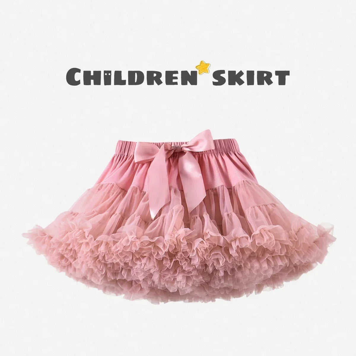 Baby Girls Tutu Fluffy Skirt Toddler Princess Ballet Dance Tulle Mesh Skirt Kids Cake Skirt Cute Girls Clothes Pettiskirt Skirt