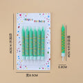 12/24pcs Green Pixel Cake Candle Decoration Red TNT Theme Green Wishing Candle Birthday Party Cake Candle Decorations Gift