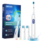 Intelligent Rotating Electric Toothbrush – Rechargeable Smart Tooth Cleaner Compatible with Oral-B Brush Heads | Deep Cleaning Automatic Toothbrush