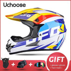 Free Gift For Adults Children Professional Off-road Helmet Motorcycle Helmet Downhill DOT Racing Motorcycle Motor Helmet