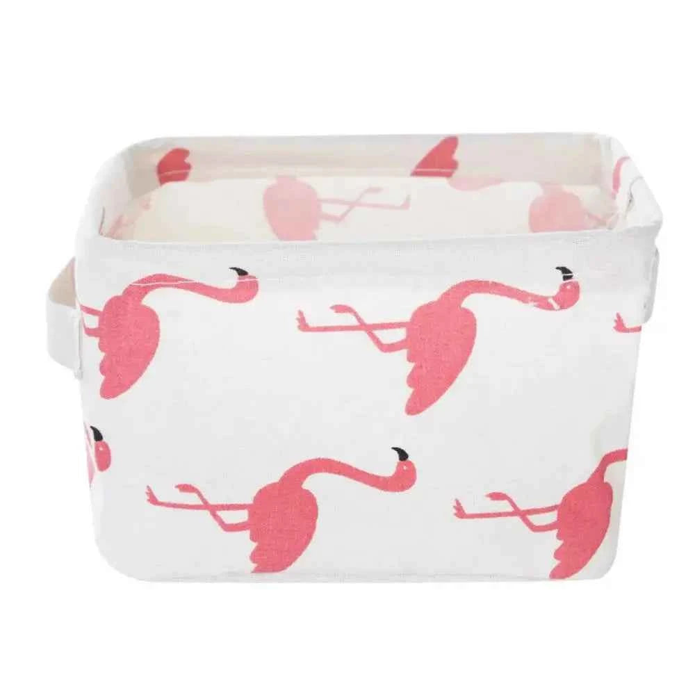 1pc Cotton Linen Fabric Waterproof Desktop Sundries Basket Storage Box Cosmetic Toy Organizer Underwear Socks Clothes Storagebag