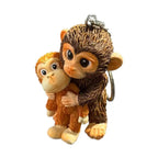 Funny Crochet Monkey Keychain Cute Backpack Bag Charm