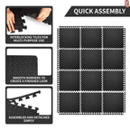 Massage Cushion EVA Foam Puzzle Exercise Mat for Home Gym, Interlocking Gym Floor Mats with Non-Slip Surface Acupressure Mat