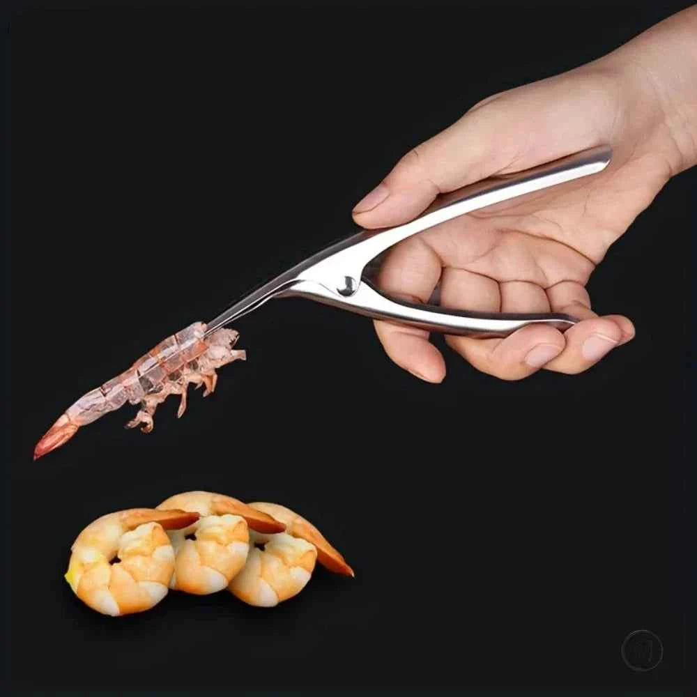 Stainless Steel Shrimp Deveiner – Ergonomic Fishbone Seafood Preparation Tool