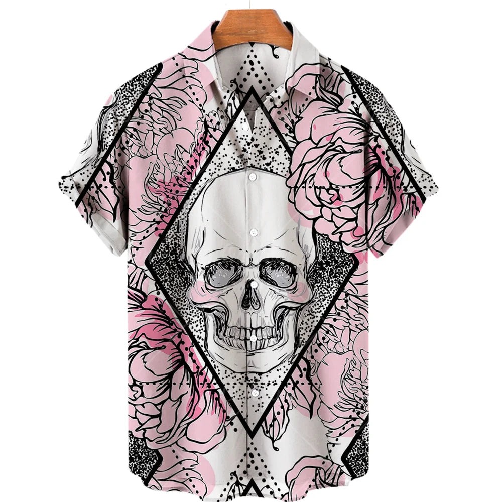 Men's Designer Hawaii Shirts Short Sleeve Collar Top Fashion Streetwear 3d Printed XS-5XL Hiphop Casual Vintage Clothing