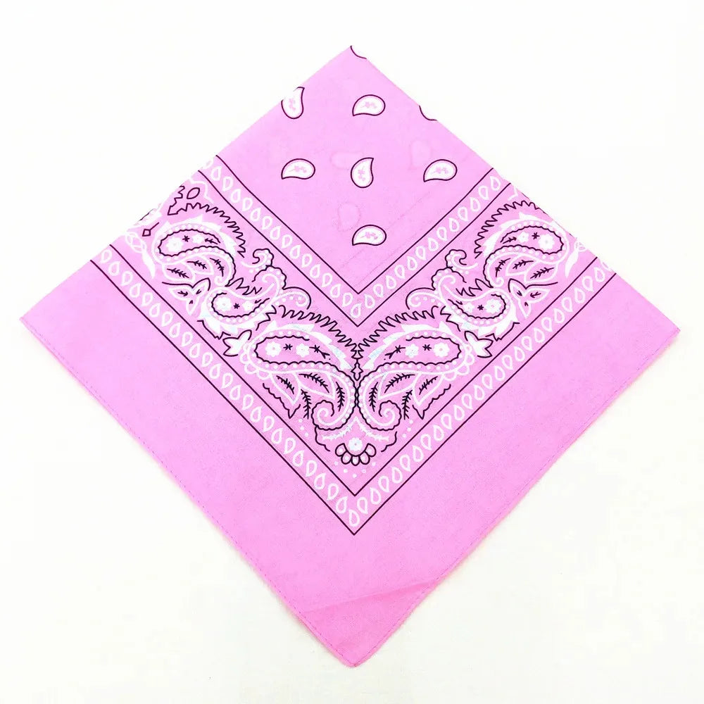 1/2/3/5PCs Unisex men women bandana hairband cowboy mens biker sports headwear wrist hairwrap single head wrap scarf
