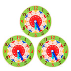 Montessori Wooden Learning Clock Time Teaching Toy for Kids