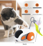 Pet Gravity Cat Smart Interactive Car Toy Automatic Moving Remote Mouse Indoor Kitty Ball Toys Controlled Car for Dogs Playing - WTN Essentials 