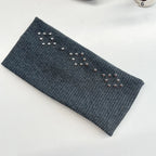 Punk Girl Hollowed Out Eyelets Wide Elastic Headband Stretchy Metal Rock Steampunk for Sports Headbands Hair Accessories