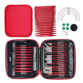 26 Pieces Knitting Needles Set Detachable Circular Interchangeable Knitting Needles Crochet Kit Multiple sizes Handmade Crafts