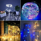 5M 10M Waterproof USB Battery LED Lights String Copper Wire Fairy Garland Light Lamp Christmas Wedding Party Holiday Lighting