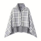 1PC Flannel Shawl Blanket Wearable Lazy Casual Office Warmth Shawl Blanket for Comfort And Style