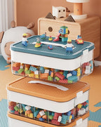 Plastic Storage Box For Lego Children Jigsaw Puzzle Building Block Container Classification Part Sort Box Kidroom Toy Organizer