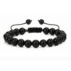 Multiple Style 8mm Natural Tiger Eyes Lava Rock Protection HANDMADE Bracelet Men's Gift