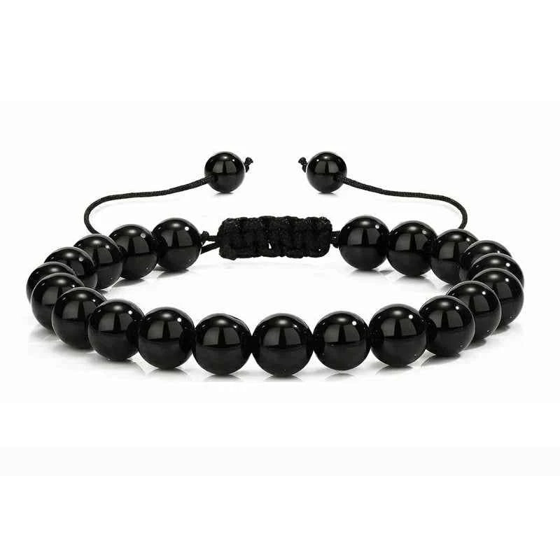Multiple Style 8mm Natural Tiger Eyes Lava Rock Protection HANDMADE Bracelet Men's Gift