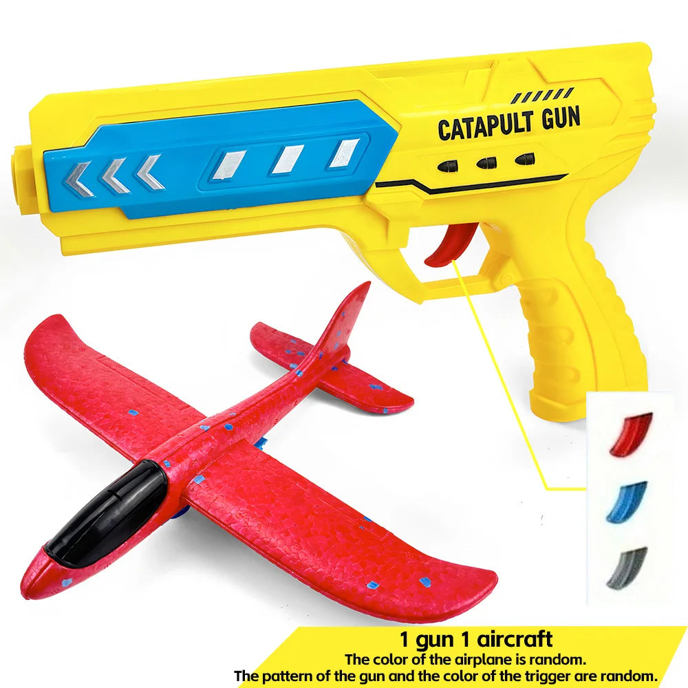 Kids' Catapult Planes, Foam Planes, Gliders, Parent-Child Outdoor Shooting Flying Toys (Separate Accessory Packs for Purchase)