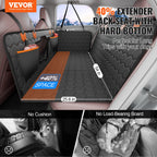 SucceBuy Back Seat Extender Dog Car Seat Cover for Back Seat Bed with Mesh Window and Storage Pocket Supports 350lbs Dog Hammock